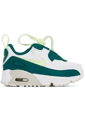 Nike Baby Green & White Air Max 90 Toggle Sneakers