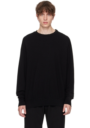 Les Tien Black Roll Neck Sweatshirt