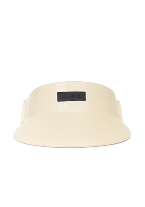 Fear of God Visor in Taupe - Cream. Size all.
