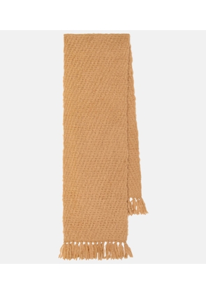 Loro Piana Fringed cashmere and silk scarf