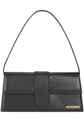 Jacquemus Le Bambino Long Leather Top Handle Bag, Bag, Black, Leather