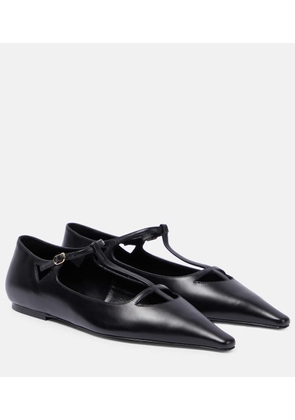 The Row Cyd leather ballet flats