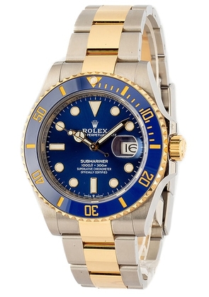 rolex submariner x Bob's Watches Rolex Submariner 126613 in Stainless Steel  18k Yellow Gold  & Blue - Metallic Silver. Size all.