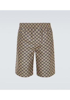 Gucci GG linen-blend shorts