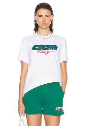 Casablanca Casa Racing T-shirt in Casa Racing - White. Size L (also in M, S, XS).