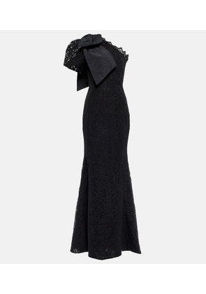 Rebecca Vallance Kelsey one-shoulder lace gown
