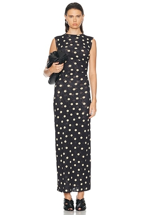 Stella McCartney Polka Dots Jersey Long Dress in Multicolor - Black. Size L (also in M, XS).