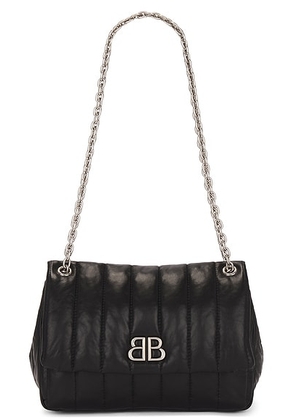 Balenciaga Monaco Mini Bag in Black - Black. Size all.