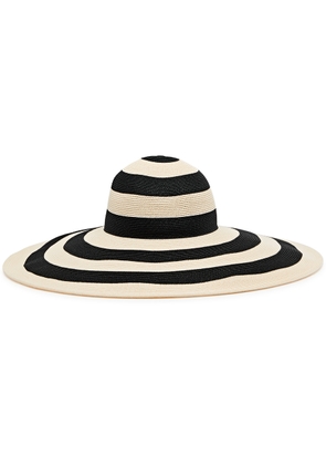 Eugenia Kim Sunny Striped Wide-brim Straw hat - Ivory