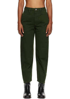 LEMAIRE Green Twisted Jeans