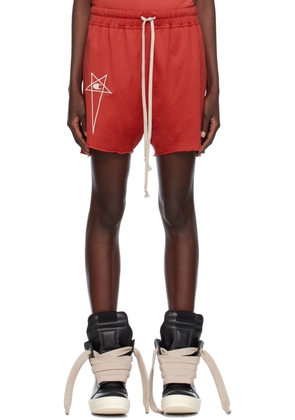 Rick Owens Red Champion Edition Dolphin Shorts