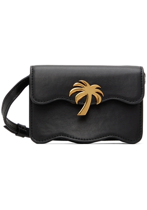Palm Angels Black Micro Palm Beach Bag