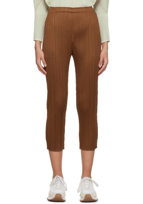 PLEATS PLEASE ISSEY MIYAKE Brown Monthly Colors February Trousers