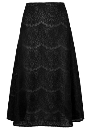 A. W.A. K.E Mode Lace Midi Skirt - Black - 40 (UK12 / M)