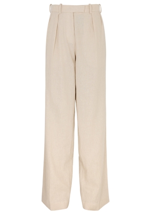 16 Arlington Alix Straight-leg Woven Trousers - Cream - 12 (UK12 / M)