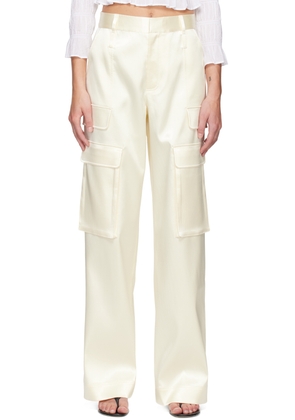 FRAME Off-White Relaxed Cargo Pants