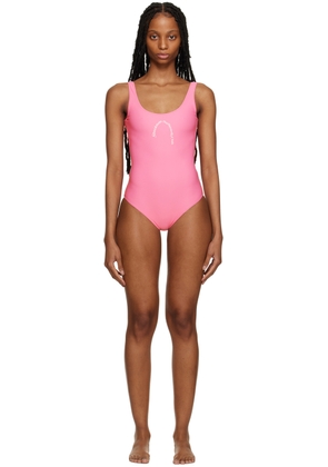 Stockholm (Surfboard) Club Pink Printed One-Piece Swimsuit