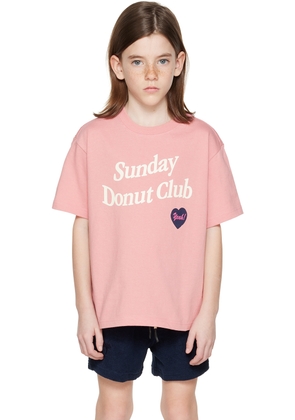 SUNDAY DONUT CLUB® Kids Pink Heart T-Shirt
