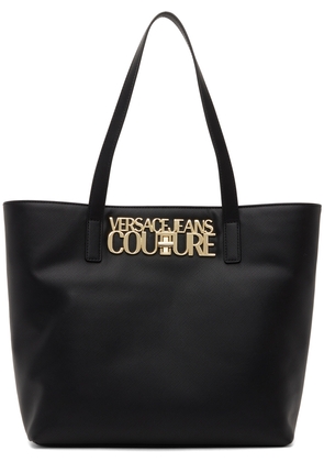 Versace Jeans Couture Black Logo Lock Tote
