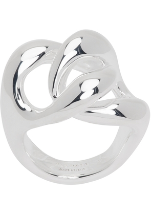 Jil Sander Silver Curb Chain Ring