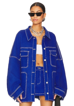 BY.DYLN Cooper Jacket in Royal. Size L, S, XS.