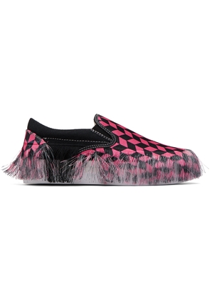 doublet Pink Fringe Sneakers