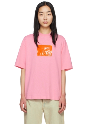 Acne Studios Pink Inflatable Patch T-Shirt