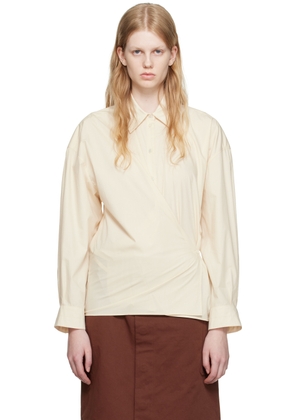 LEMAIRE Off-White Straight Collar Twisted Shirt