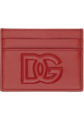 Dolce & Gabbana Red Logo Card Holder