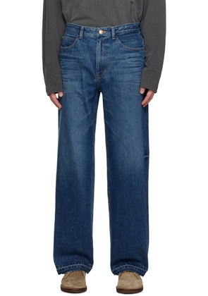 Solid Homme Blue Raw Edge Jeans