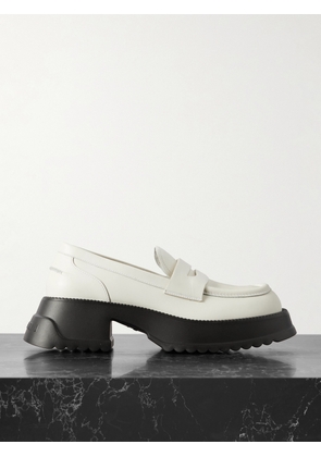 Marni - Exaggerated-sole Leather Loafers - White - IT35,IT36,IT37,IT38,IT39,IT40,IT41
