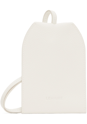 LEMAIRE White Enveloppe Key Ring Pouch