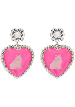 Safsafu Silver & Pink Bff Earrings