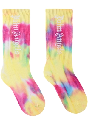 Palm Angels Kids Multicolor Tie Dye Socks