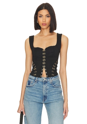 Free People x REVOLVE Don't Look Back Top in Black. Size M.