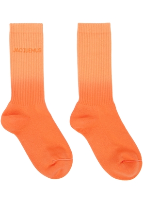 JACQUEMUS Orange 'Les Chaussettes Moisson' Socks