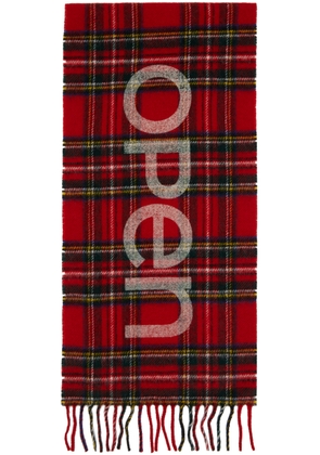 OPEN YY Red Check Scarf