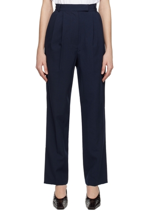 The Frankie Shop Navy Bea Trousers