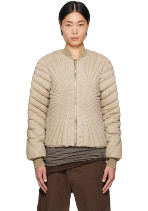 Rick Owens Moncler + Rick Owens Taupe Radiance Down Jacket