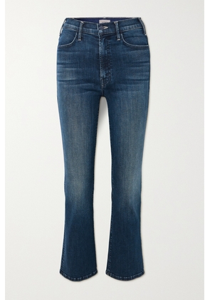 Mother - + Net Sustain The Hustler Cropped High-rise Flared Jeans - Blue - 23,24,25,26,27,28,29,30,31,32