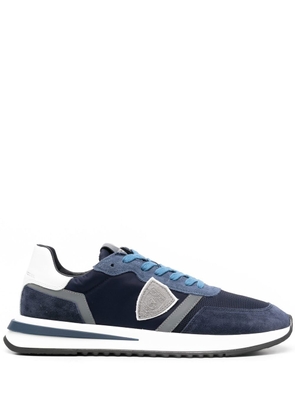 Philippe Model Paris logo-patch panelled sneakers - Blue