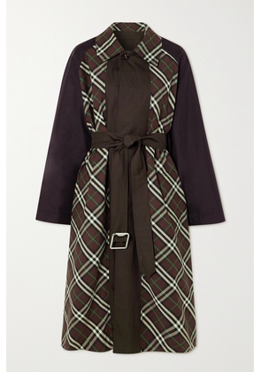 Burberry - Belted Reversible Cotton-twill Trench Coat - Green - UK 2,UK 4,UK 6,UK 8,UK 10,UK 12,UK 14,UK 16