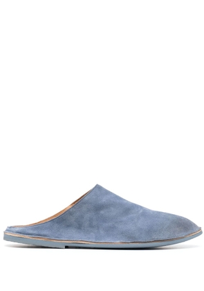 Marsèll almond-toe suede slippers - Blue