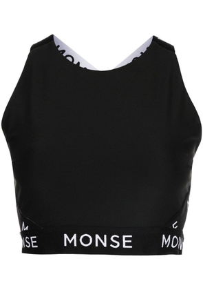 Monse logo-print performance top - Black