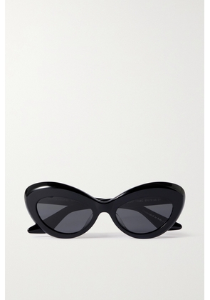Oliver Peoples - + Khaite 1968c Oval-frame Acetate Sunglasses - Black - One size