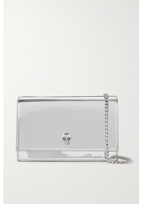 Alexander McQueen - Skull Small Mirrored-leather Shoulder Bag - Silver - One size