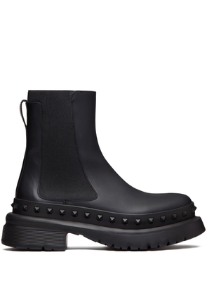 Valentino Garavani M-Way Rockstud leather ankle boots - Black