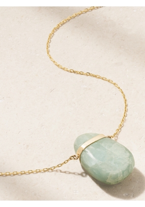 JIA JIA - 14-karat Gold Aquamarine Necklace - Blue - One size