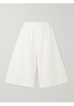 CARVEN - Pleated Cotton-twill Shorts - White - FR34,FR36,FR38,FR40