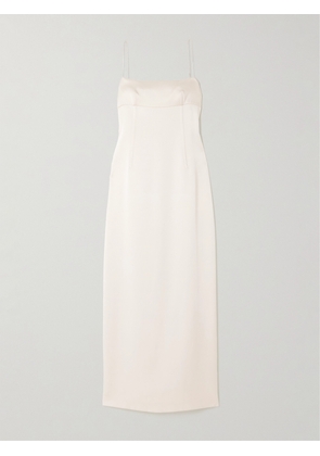 CARVEN - Satin Maxi Dress - Off-white - FR34,FR36,FR38,FR40